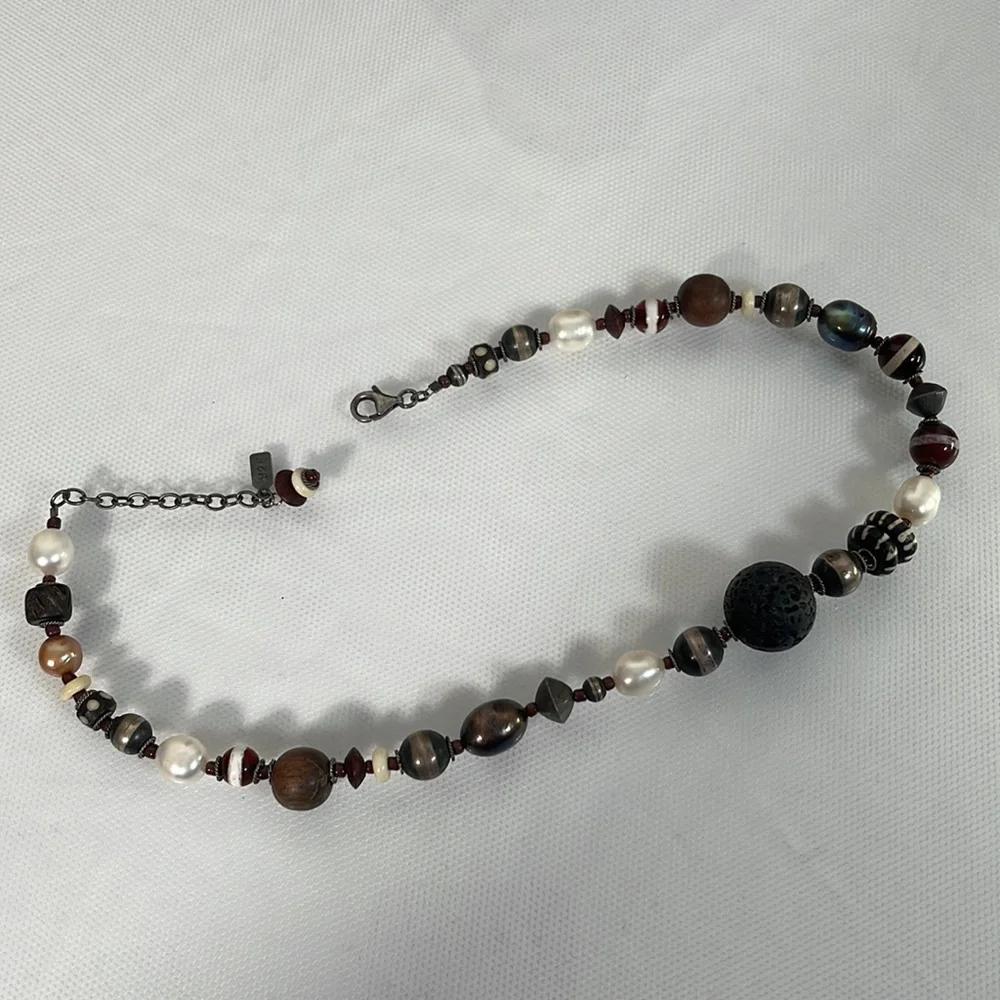 Vintage Navajo, 925 peyote bird necklace. - Picture 7 of 8